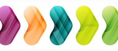 Renkli parlak oklar arka plan soyut