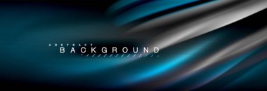 Sıvı renkli dalga satır arkaplanı. Trendy soyut düzeni şablonu için iş veya teknoloji tanıtımı, internet poster ya da web broşür kapak, duvar kağıdı