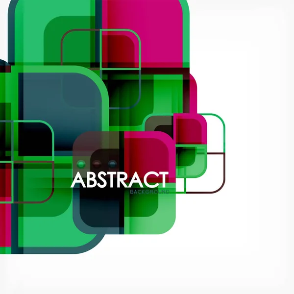 추상적인 배경, 사각 모양 형상 구성 — 스톡 벡터