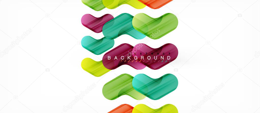 Colorful glossy arrows abstract background