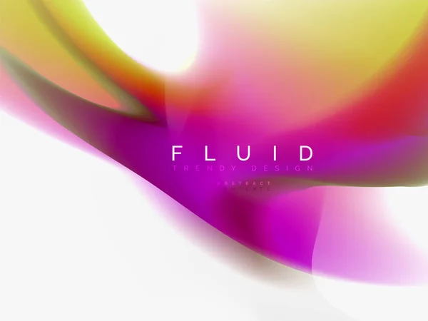 Fond abstrait flux de couleur, conception liquide — Image vectorielle