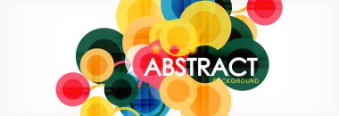 Çakışan daireye arka planı Tasarla