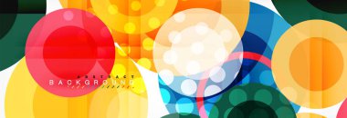 Çakışan daireye arka planı Tasarla