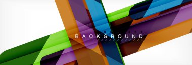 Soyut renkli çizgiler, modern geometrik arka plan tasarım