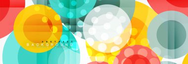 Çakışan daireye arka planı Tasarla