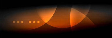 Vektör bulanık neon parlayan çevreler akan ve sıvı kavramı, enerji magic fantastik arka plan ışık