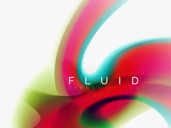 Fundo fluxo de cor abstrato, design líquido —  Vetores de Stock