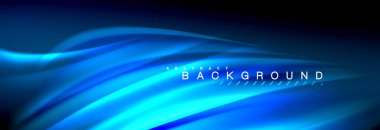 Sıvı renkli dalga satır arkaplanı. Trendy soyut düzeni şablonu için iş veya teknoloji tanıtımı, internet poster ya da web broşür kapak, duvar kağıdı