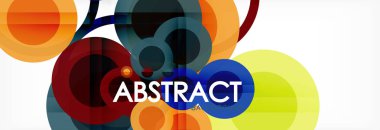 Çakışan daireye arka planı Tasarla