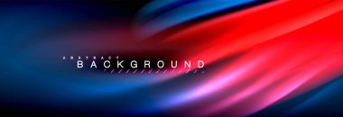 Sıvı renkli dalga satır arkaplanı. Trendy soyut düzeni şablonu için iş veya teknoloji tanıtımı, internet poster ya da web broşür kapak, duvar kağıdı