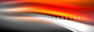 Sıvı renkli dalga satır arkaplanı. Trendy soyut düzeni şablonu için iş veya teknoloji tanıtımı, internet poster ya da web broşür kapak, duvar kağıdı