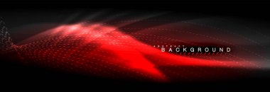 Sıvı neon akan dalgaları, ışık parlayan arka plan hatları