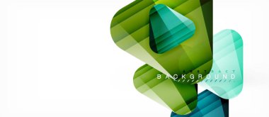 Cam üçgenler modern geometrik kompozisyon, arka plan