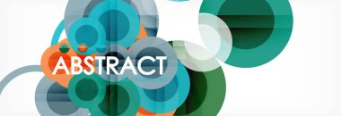 Çakışan daireye arka planı Tasarla