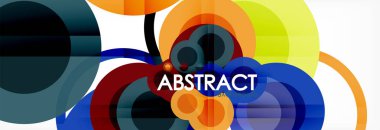 Çakışan daireye arka planı Tasarla