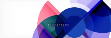 Arka plan parlak geometrik tasarım daireler