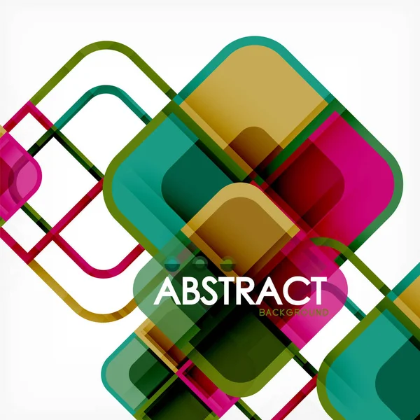 Streszczenie tło, placu kształty geometryczne skład — Wektor stockowy