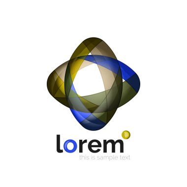 Logo, soyut geometrik simgesi