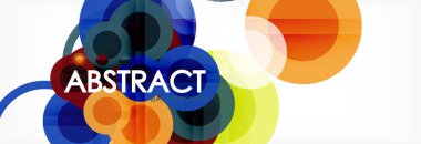 Çakışan daireye arka planı Tasarla