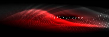 Sıvı neon akan dalgaları, ışık parlayan arka plan hatları