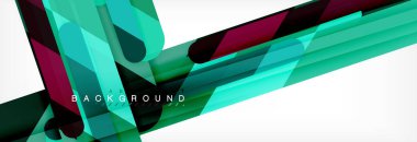 Soyut renkli çizgiler, modern geometrik arka plan tasarım