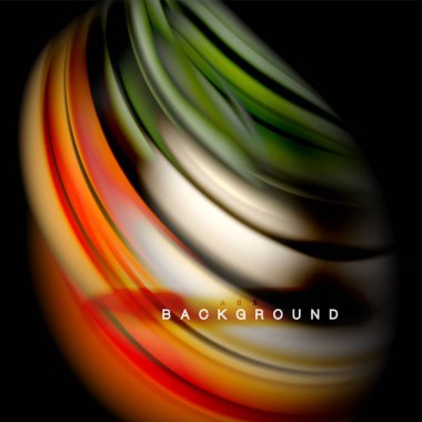 Arka plan soyut - sıvı renkli dalga