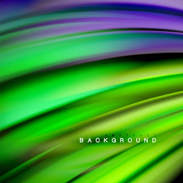 Hintergrund abstrakt - flüssige Farbwelle — Stockvektor