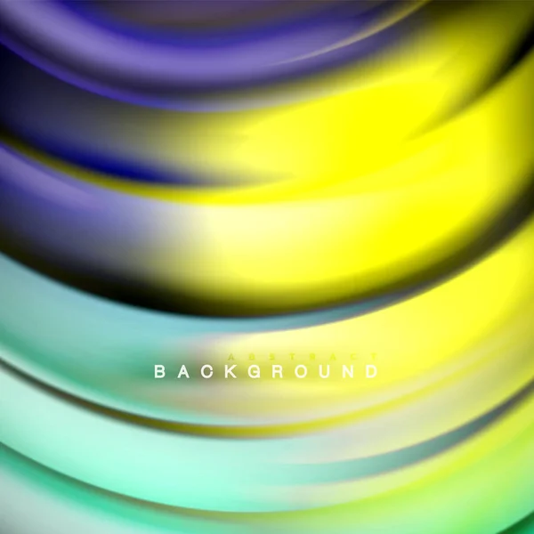 Hintergrund abstrakt - flüssige Farbwelle — Stockvektor