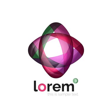 Logo, soyut geometrik simgesi