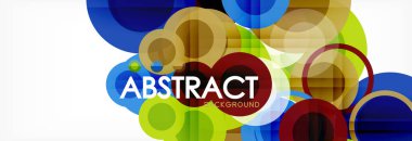 Çakışan daireye arka planı Tasarla