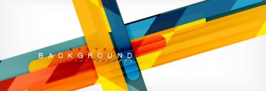 Soyut renkli çizgiler, modern geometrik arka plan tasarım