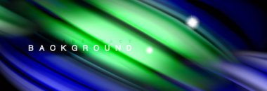 Karıştırma sıvı renk dalgalar siyah akan arka plan soyut tasarım