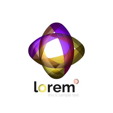 Logo, soyut geometrik simgesi