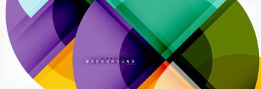 Arka plan parlak daireler geometrik tasarlamak, vektör