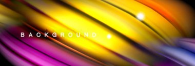 Karıştırma sıvı renk dalgalar siyah akan arka plan soyut tasarım