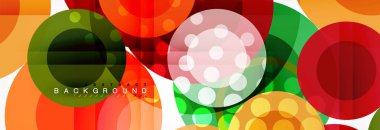 Çakışan daireye arka planı Tasarla