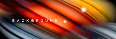 Karıştırma sıvı renk dalgalar siyah akan arka plan soyut tasarım