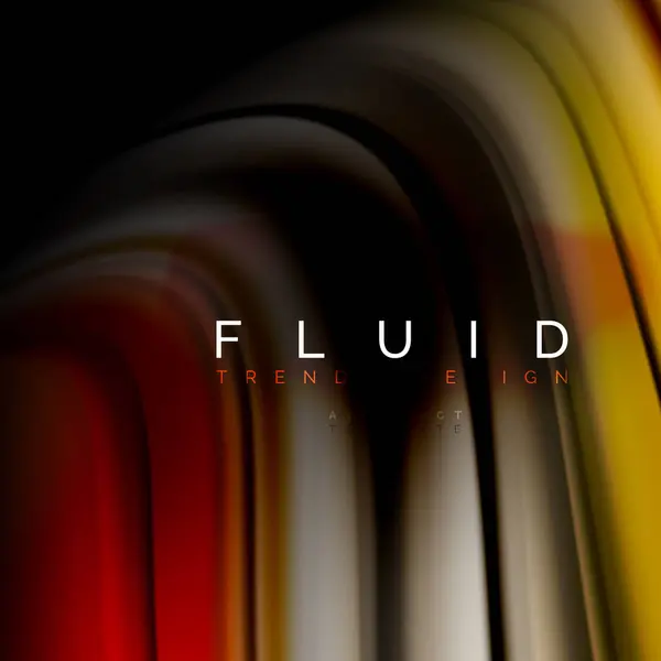 Fondo abstracto - onda de color líquido — Archivo Imágenes Vectoriales