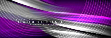 Sıvı renkli dalga satır arkaplanı. Trendy soyut düzeni şablonu için iş veya teknoloji tanıtımı, internet poster ya da web broşür kapak, duvar kağıdı