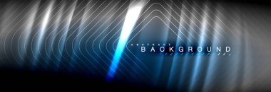 Neon parlayan sıvı dalga çizgileri, sihirli enerji uzay ışığı konsepti, soyut arka plan duvar kağıdı tasarımı