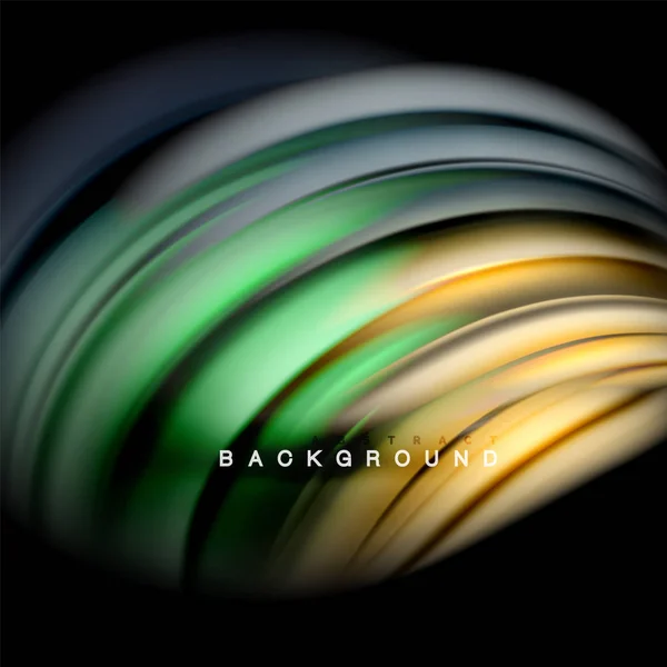 Abstract achtergrond - vloeibare kleur Golf — Stockvector