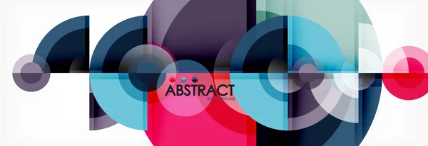 Abstrakter Hintergrund helle Kreise geometrisches Design — Stockvektor