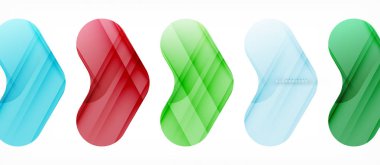 Renkli parlak oklar arka plan soyut