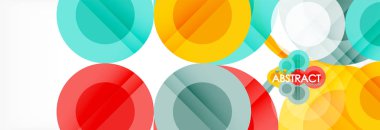 Çakışan daireye arka planı Tasarla