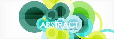 Çakışan daireye arka planı Tasarla