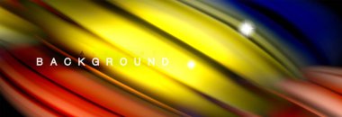 Karıştırma sıvı renk dalgalar siyah akan arka plan soyut tasarım