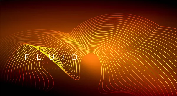 Digitale vloeiende golf-deeltjes abstract achtergrond — Stockvector