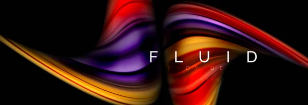 Concept de mouvement de couleur fluide — Image vectorielle