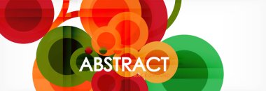 Çakışan daireye arka planı Tasarla