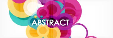 Çakışan daireye arka planı Tasarla